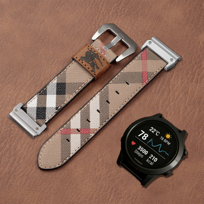 Classic Handmade Leather Band For Garmin
