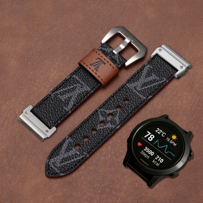 Classic Handmade Leather Band For Garmin