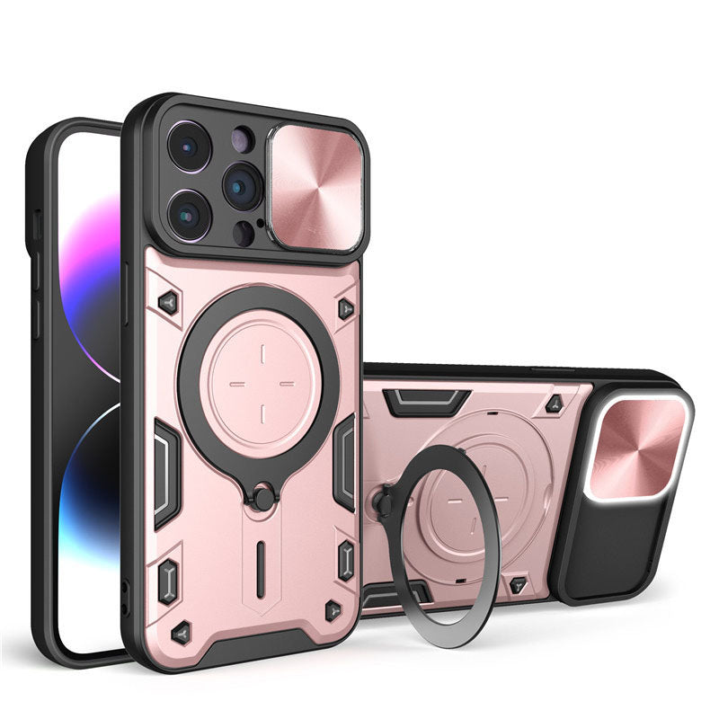 Shockproof Protective Case with Slide Camera Cover For Iphone