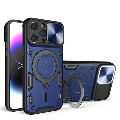 Shockproof Protective Case with Slide Camera Cover For Iphone