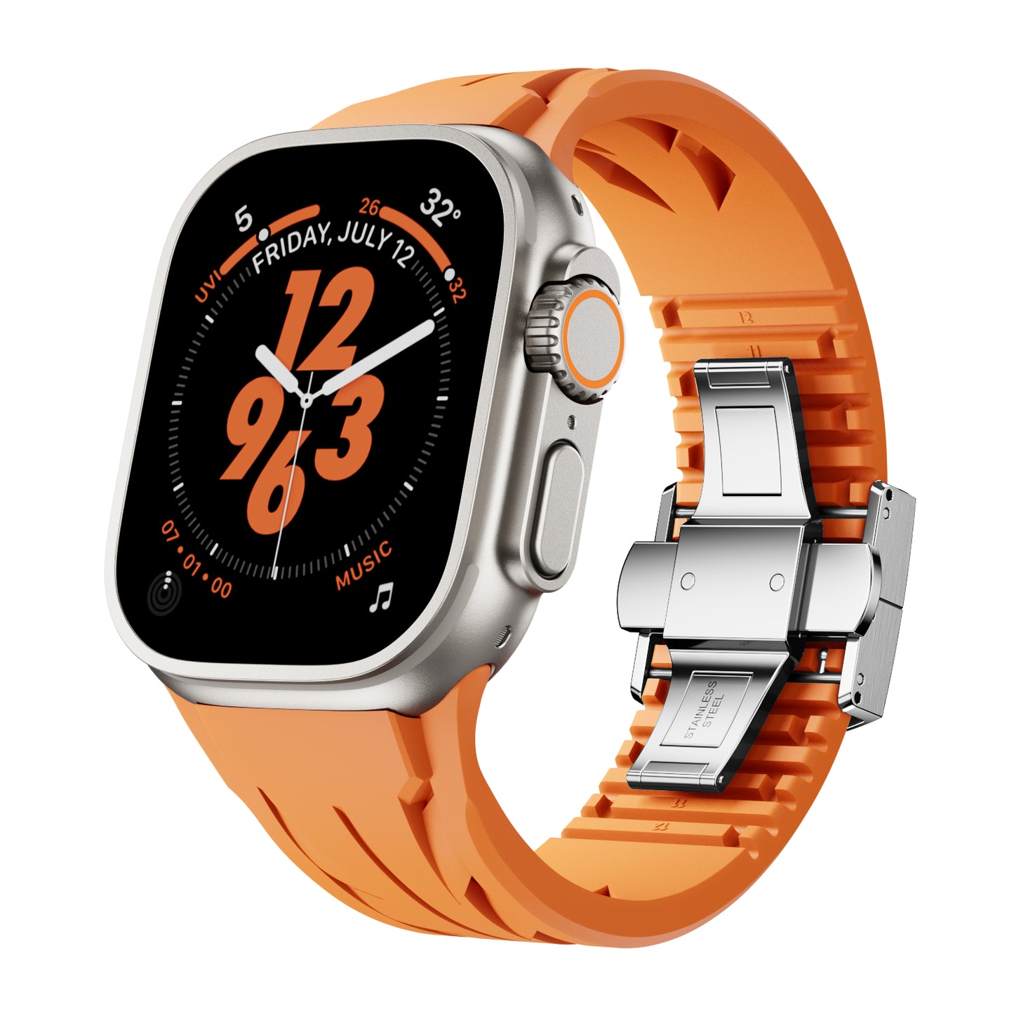 Streamlined Track FKM Band For Apple Watch