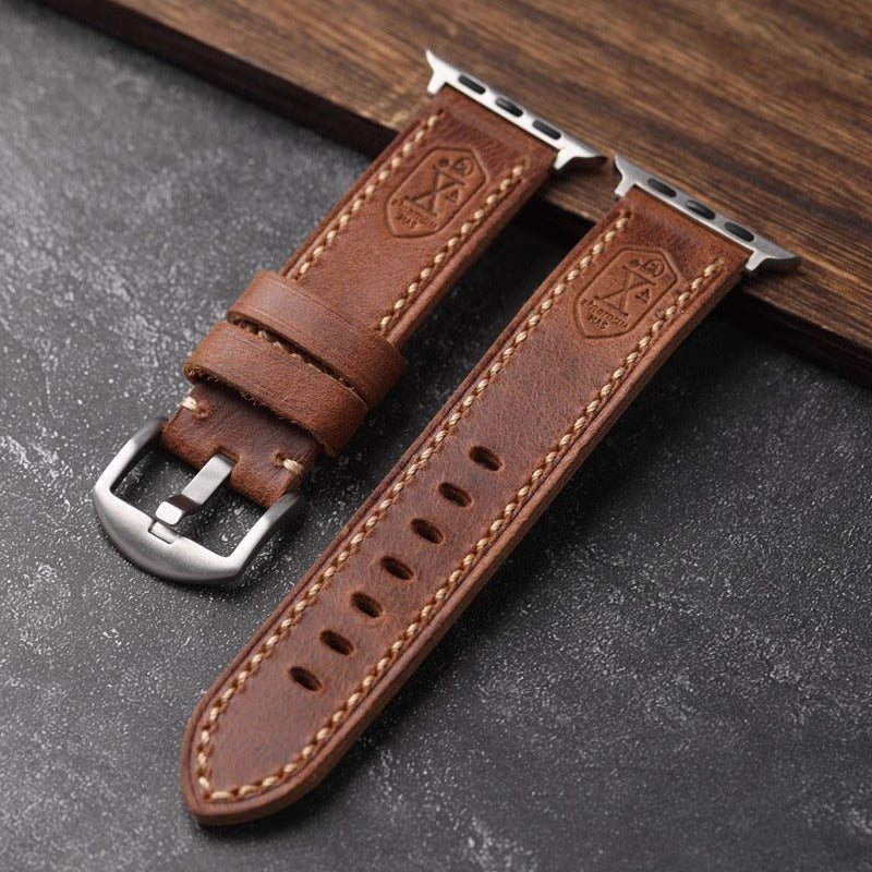 Handmade Vintage Leather Apple Watch Band