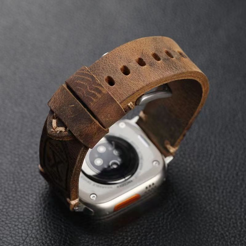 Handmade Vintage Leather Apple Watch Band