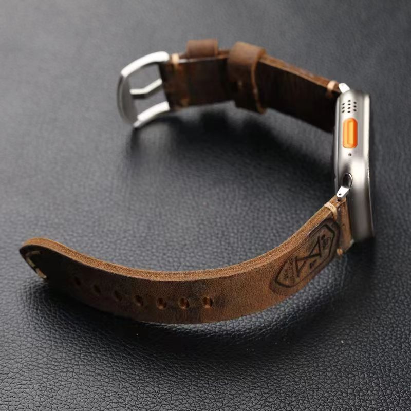 Handmade Vintage Leather Apple Watch Band