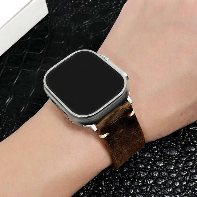 Handmade Vintage Leather Apple Watch Band