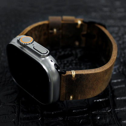 Handmade Vintage Leather Apple Watch Band