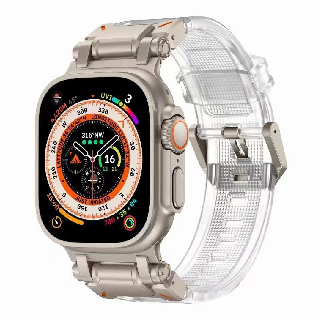 Explorer Rubber Band With Titanium Adapter For Apple Watch