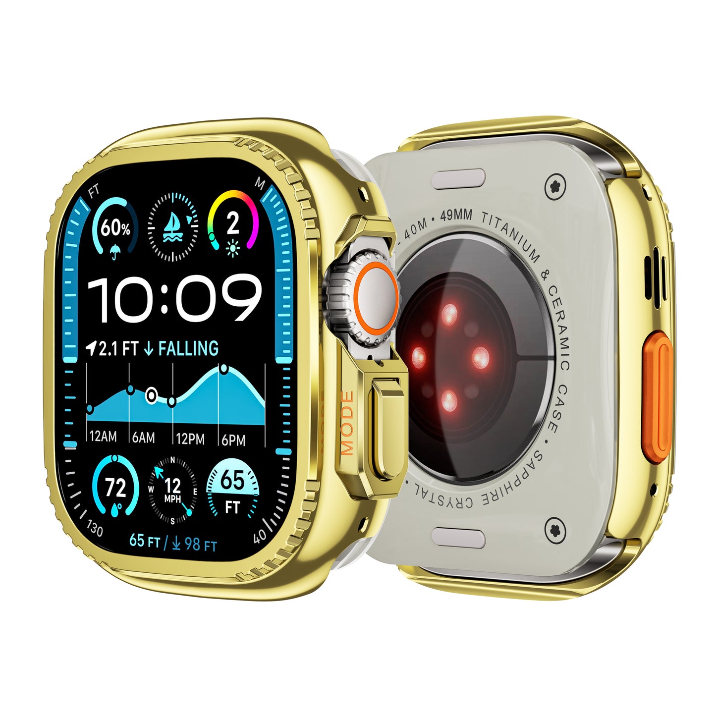 Rugged Titanium Alloy Case For Apple Watch