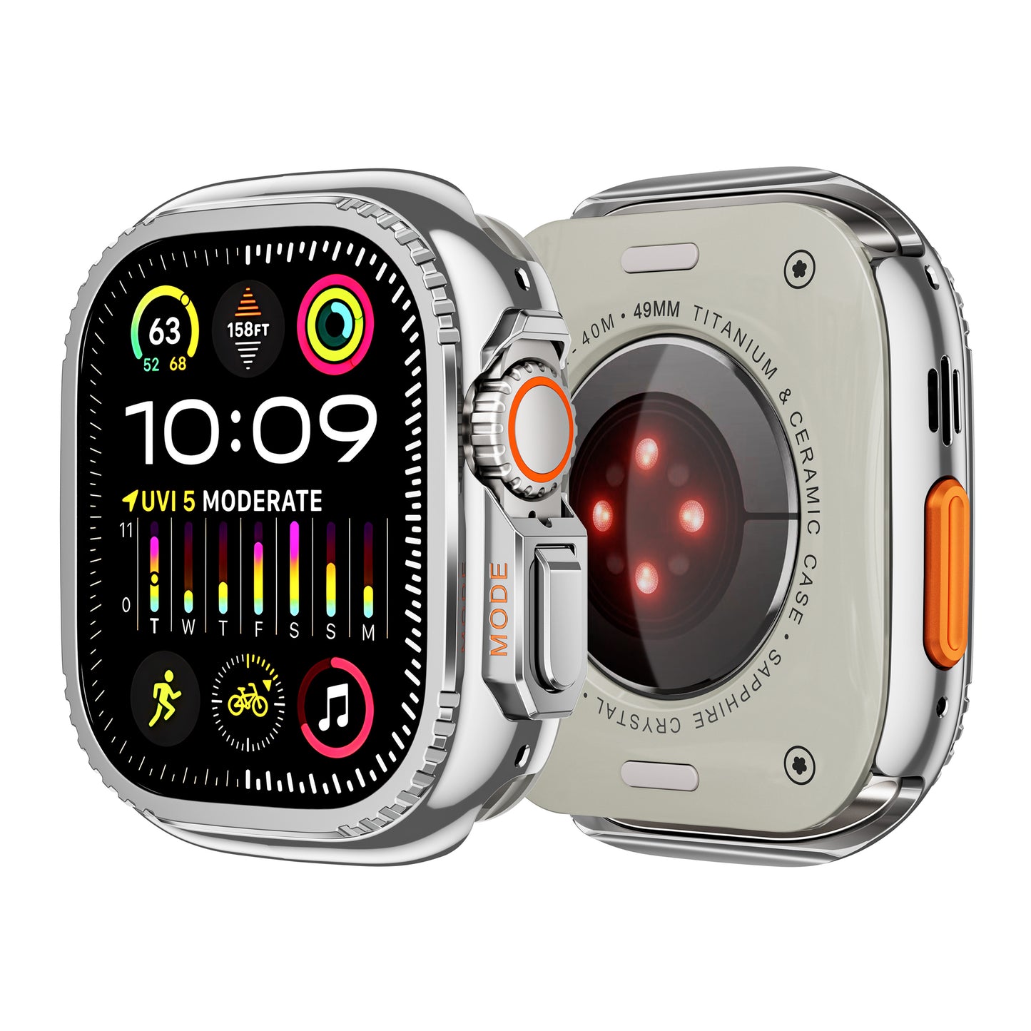 Rugged Titanium Alloy Case For Apple Watch