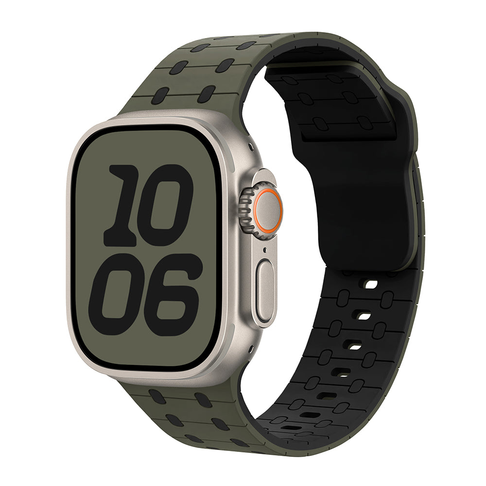 Two-Color Magnetic Silicone Band For Apple Watch