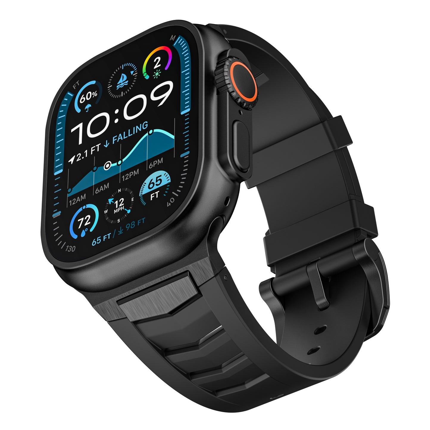 Racing Fluororubber Band For Apple Watch