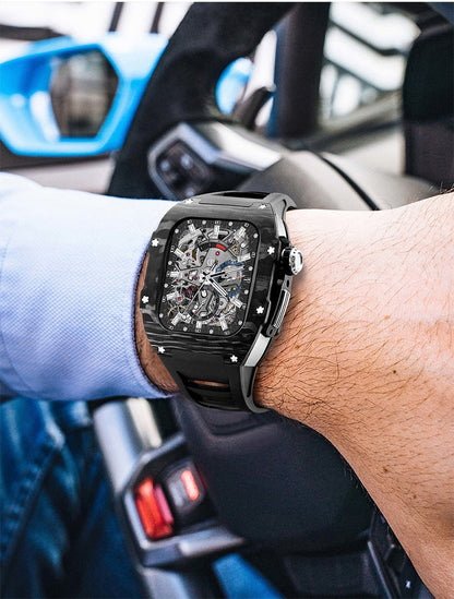RM7002 Carbon Fiber Series - Dark Tank Apple Watch Case