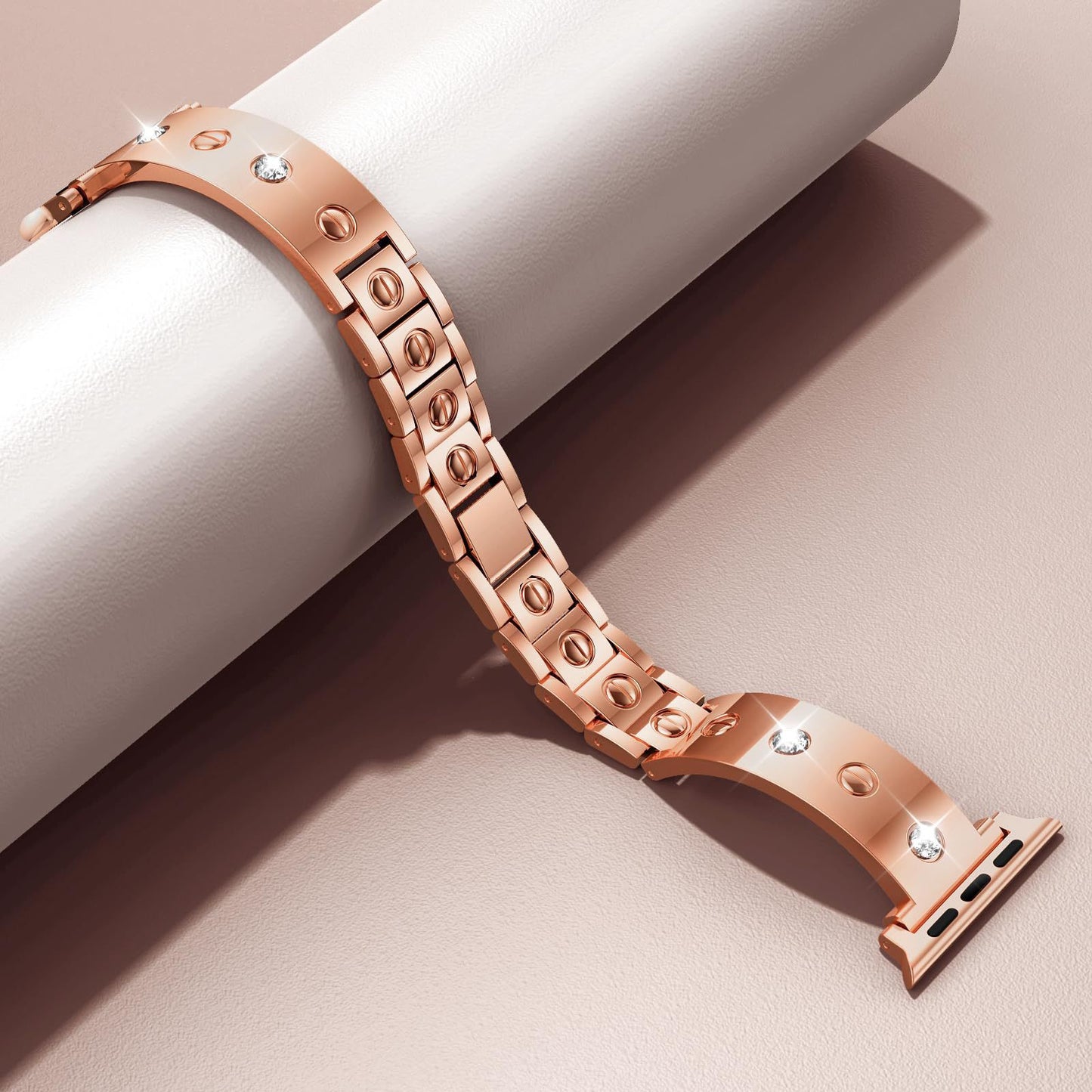 Diamond-studded metal buckle Bracelet For Apple Watch