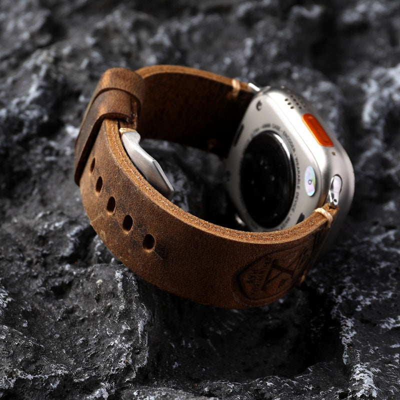 Handmade Vintage Leather Apple Watch Band