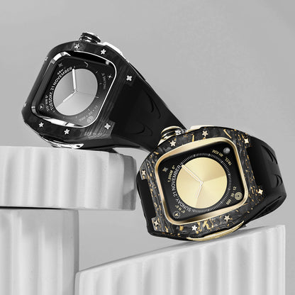 RM7013 Carbon Fiber Gold Leaf Series - Dark Tank Pro Apple Watch Case