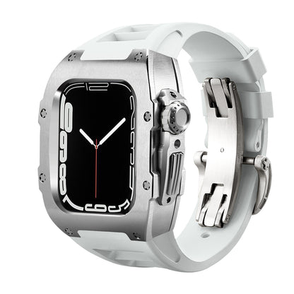RM7002 Series - Silver Tank Apple Watch Case