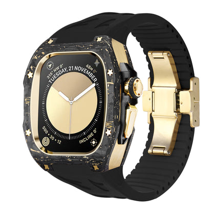 RM7006 Carbon Fiber Gold Leaf Series - Dark Tank Pro Apple Watch Ultra Case