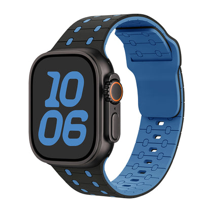 Two-Color Magnetic Silicone Band For Apple Watch