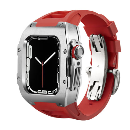 RM7002 Series - Silver Tank Apple Watch Case