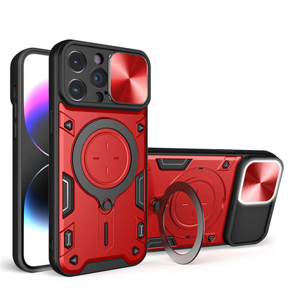 Shockproof Protective Case with Slide Camera Cover For Iphone