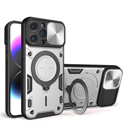 Shockproof Protective Case with Slide Camera Cover For Iphone