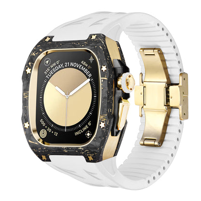 RM7006 Carbon Fiber Gold Leaf Series - Dark Tank Pro Apple Watch Ultra Case