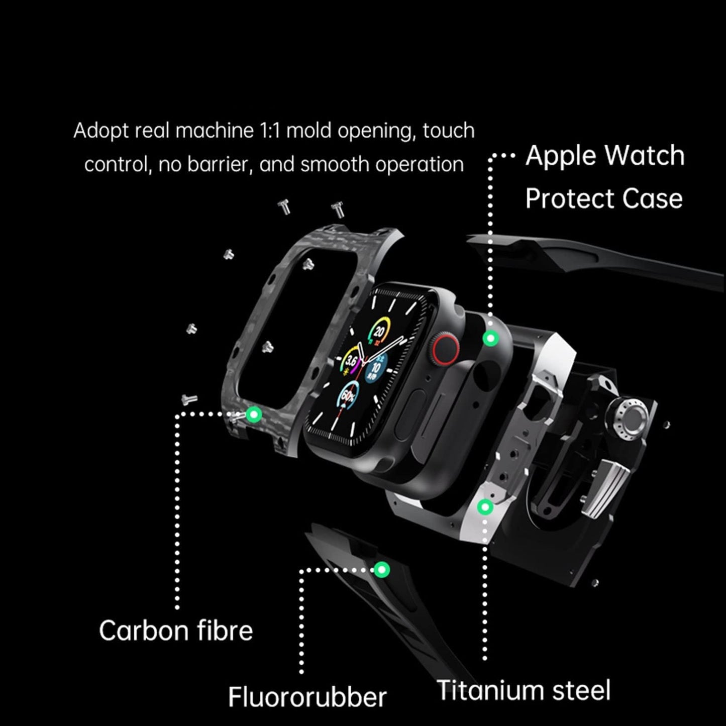 RM7002 Carbon Fiber Series - Oyama Tank Apple Watch Case