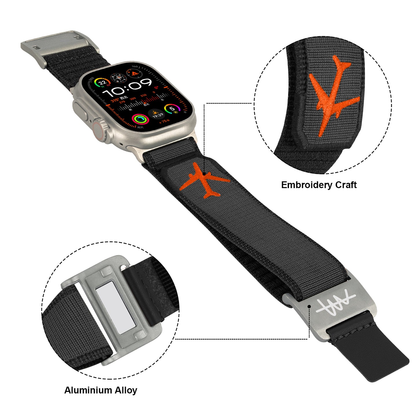 Ultra-Thin Nylon Magnetic Strap For Apple Watch