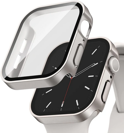 Pack Case with Tempered Glass Screen Protector for Apple Watch