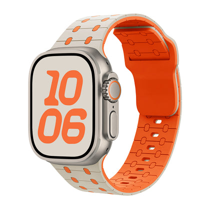 Two-Color Magnetic Silicone Band For Apple Watch