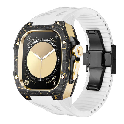 RM7006 Carbon Fiber Gold Leaf Series - Dark Tank Pro Apple Watch Ultra Case
