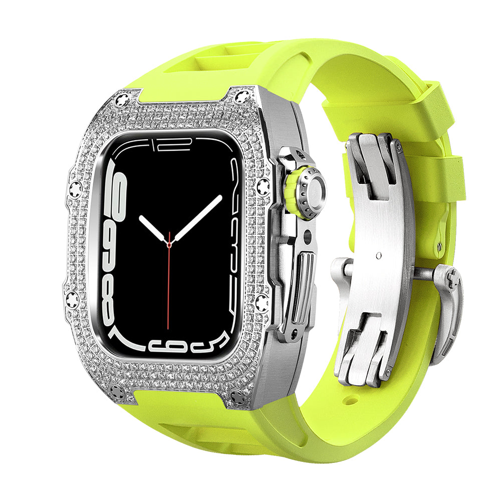 RM7002 Zircon Series - Silver Tank Apple Watch Case