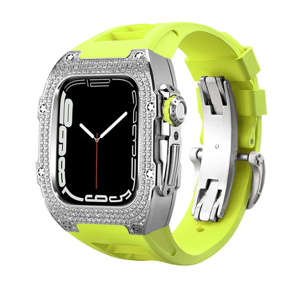 RM7002 Zircon Series - Silver Tank Apple Watch Case