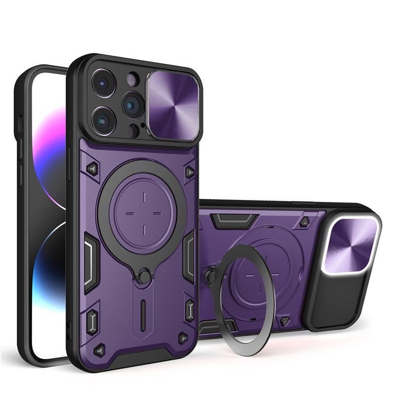 Shockproof Protective Case with Slide Camera Cover For Iphone