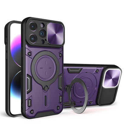 Shockproof Protective Case with Slide Camera Cover For Iphone