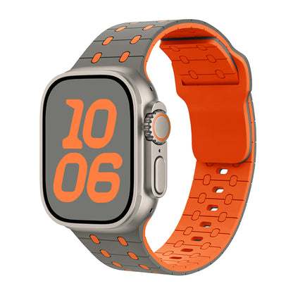 Two-Color Magnetic Silicone Band For Apple Watch