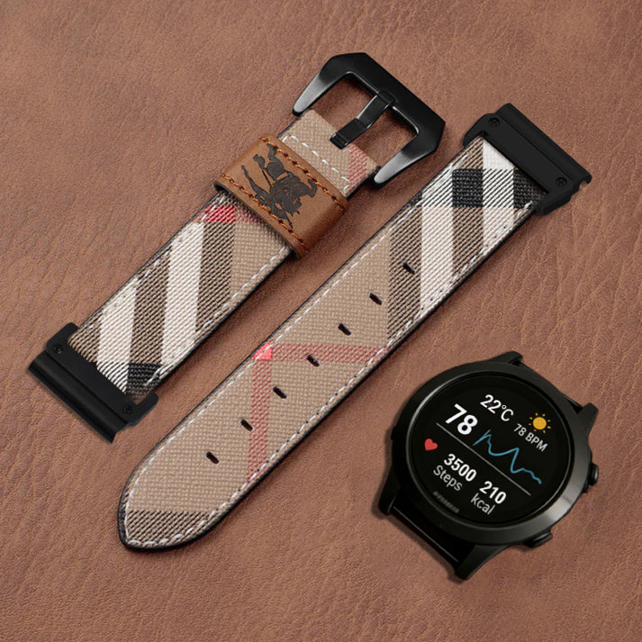 Classic Handmade Leather Band For Garmin