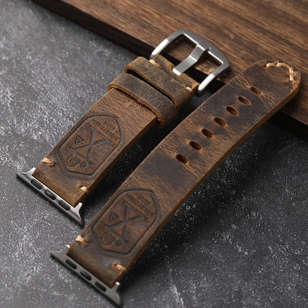 Handmade Vintage Leather Apple Watch Band