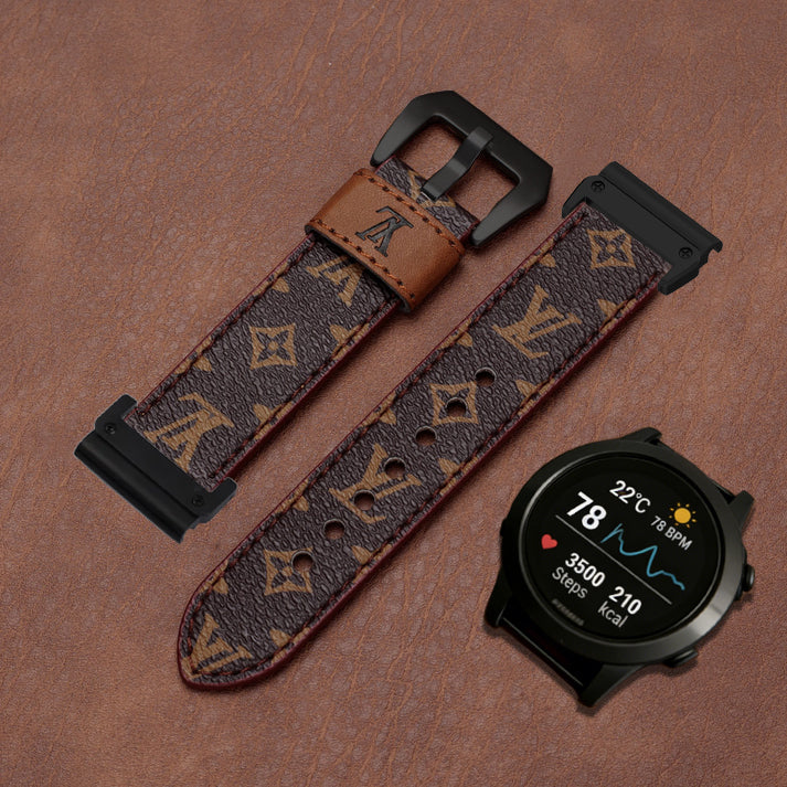Classic Handmade Leather Band For Garmin