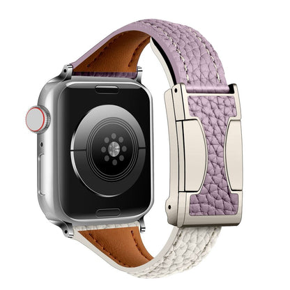 Leather Magnetic Buckle Band for Apple Watch