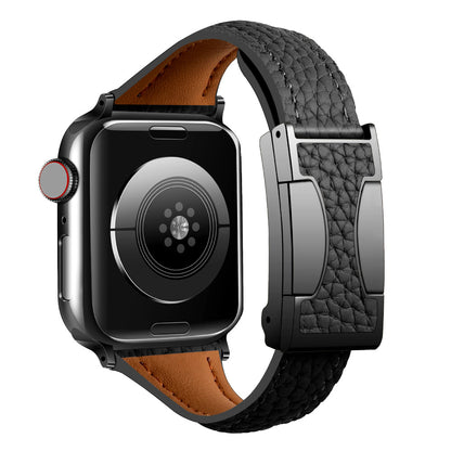 Leather Magnetic Buckle Band for Apple Watch