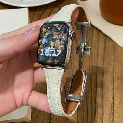 Leather Magnetic Buckle Band for Apple Watch