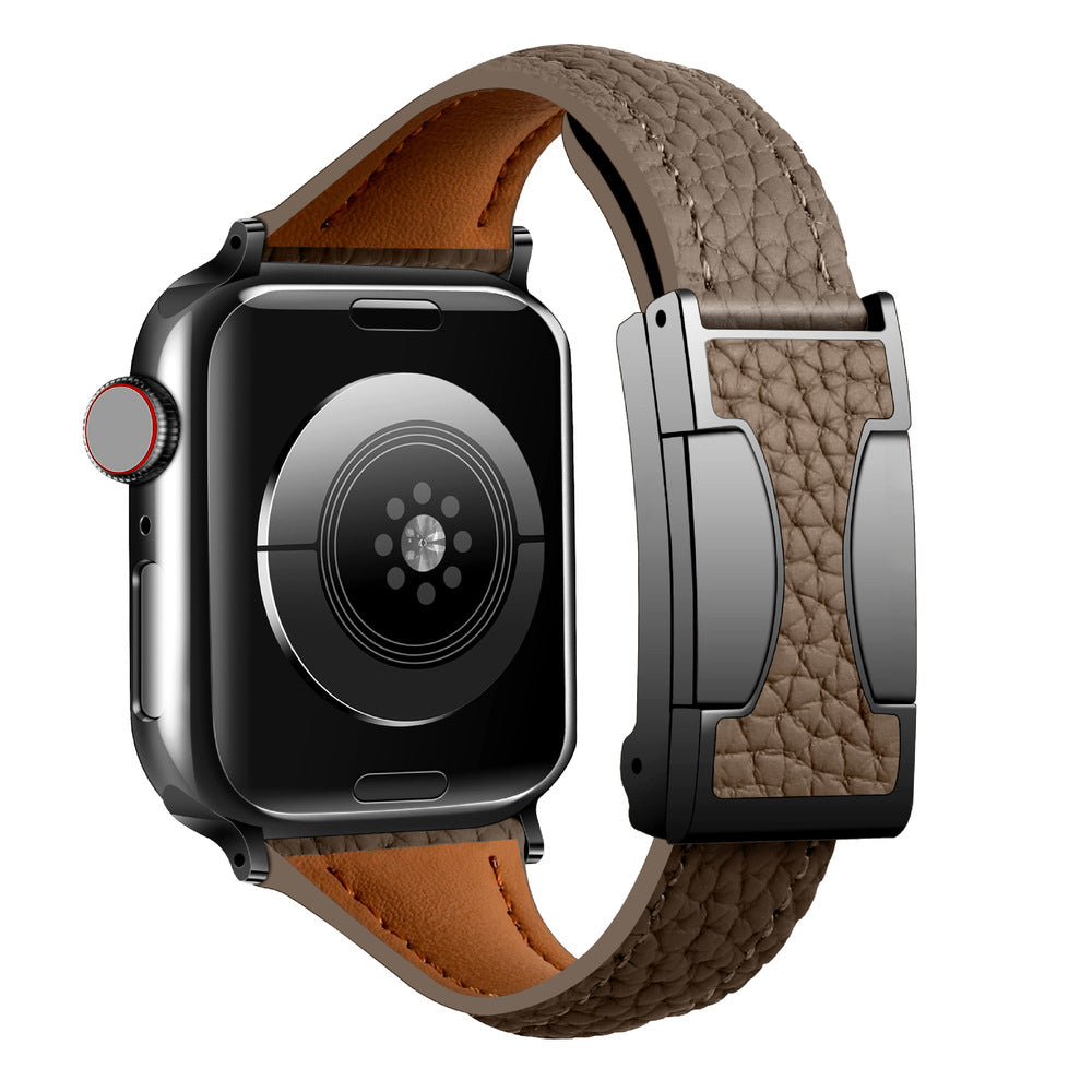 Leather Magnetic Buckle Band for Apple Watch