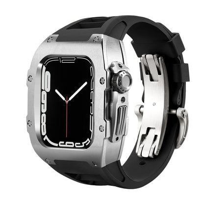 RM7002 Series - Silver Tank Apple Watch Case