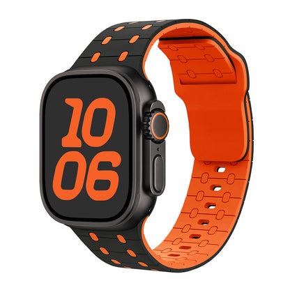 Two-Color Magnetic Silicone Band For Apple Watch