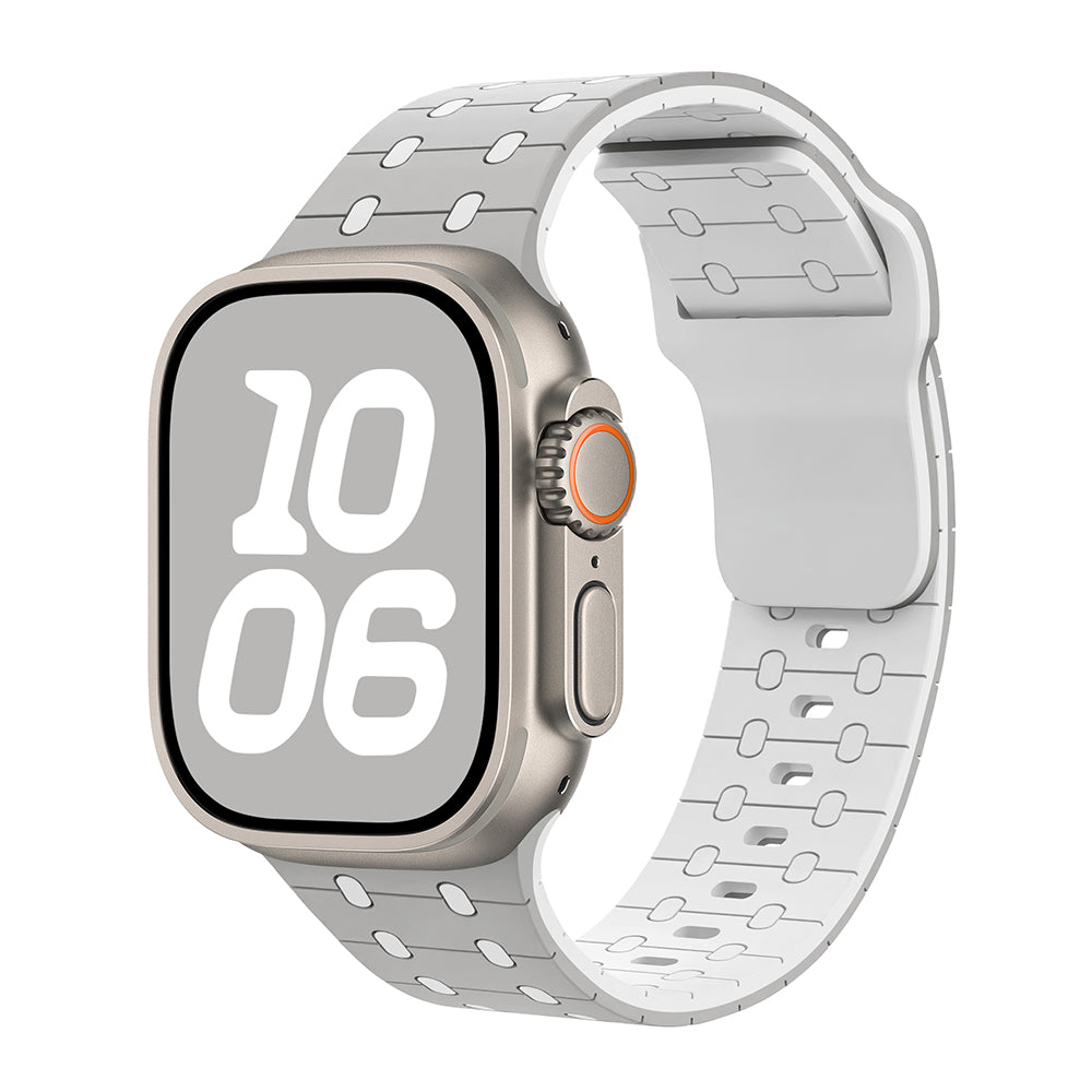 Two-Color Magnetic Silicone Band For Apple Watch