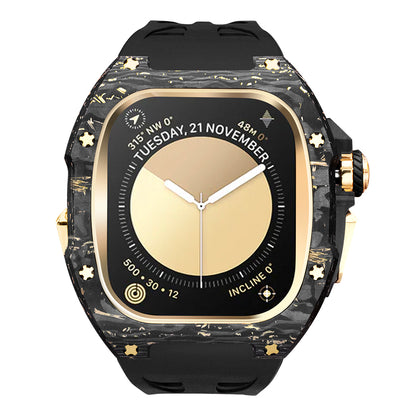 RM7006 Carbon Fiber Gold Leaf Series - Dark Tank Pro Apple Watch Ultra Case