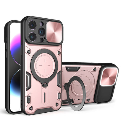 Shockproof Protective Case with Slide Camera Cover For Iphone