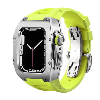 RM7002 Series - Silver Tank Apple Watch Case