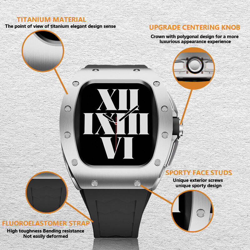 RM9008 Series - Champagne Wine barrel Apple Watch Case